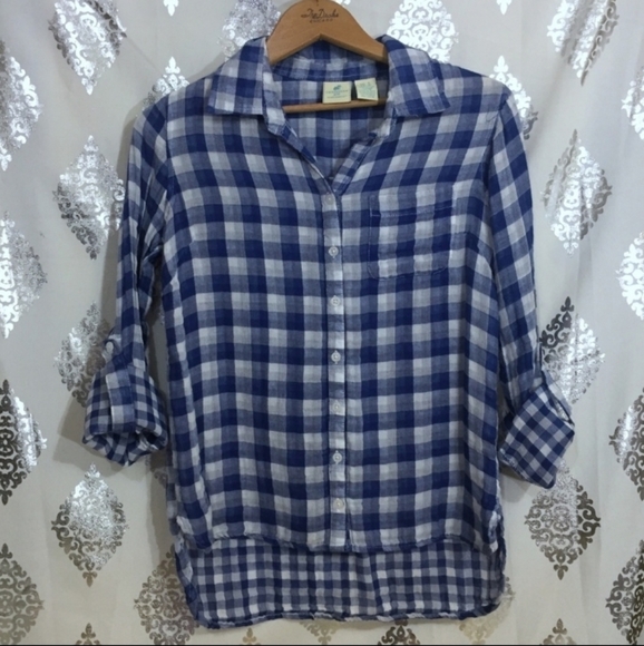 Caribbean Joe Plaid Button Down Shirt Size Small - Picture 1 of 7
